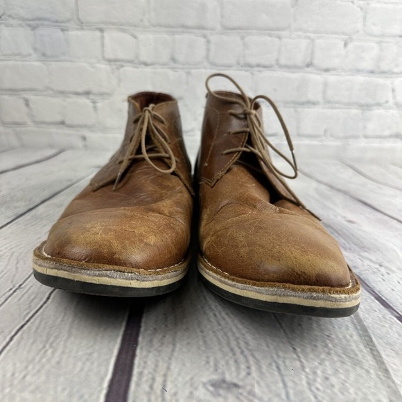 Steve Madden Harken 247 Ankle Chukka Boots Mens Size 11.5 Cognac Leather Lace Up main image 8